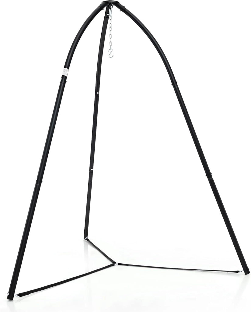 Supporto per Sedia Sospesa, Supporto per Sedia Altalena in Metallo con Catena Sospesa, Supporto per Altalena a Triangolo, Portata 200 kg, per Patio, Giardino
