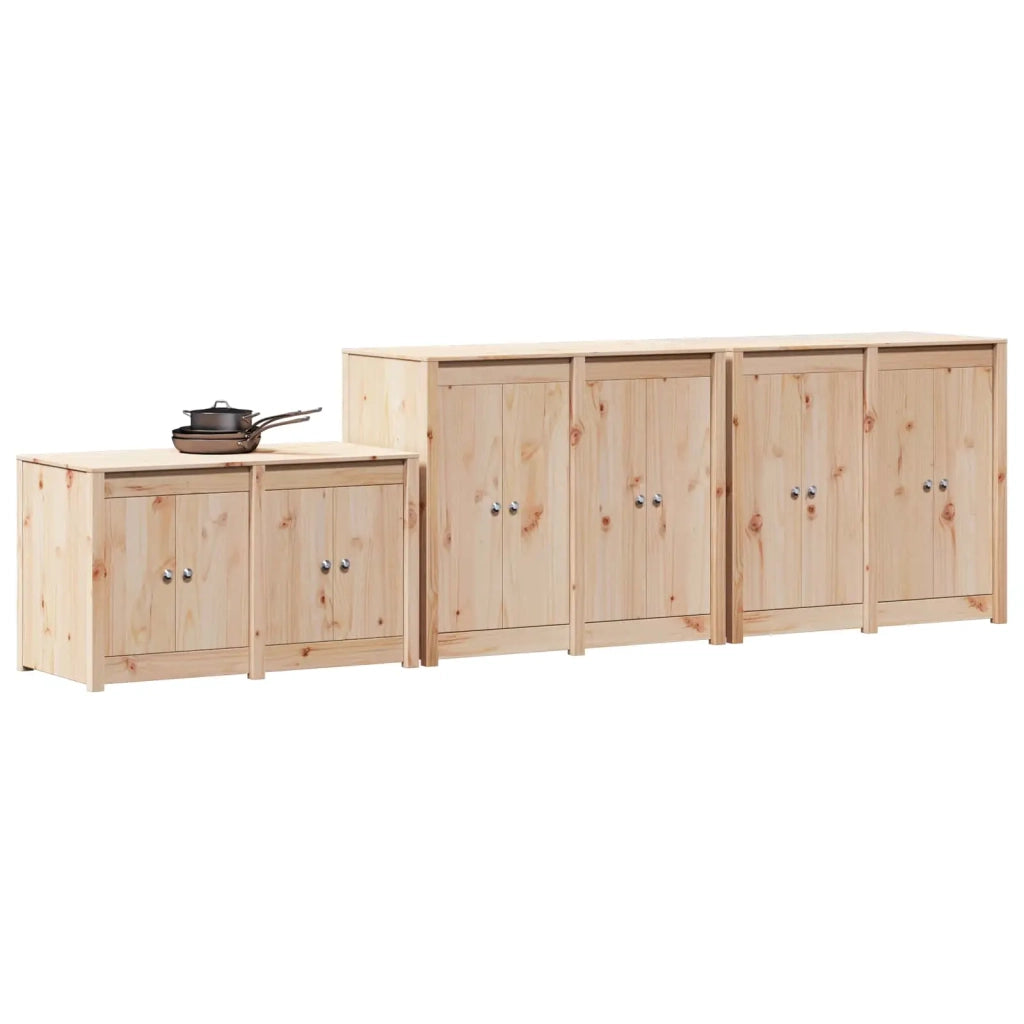 Mobile da cucina da esterno MEPPEL 3 pz Douglas Naturale 3443802