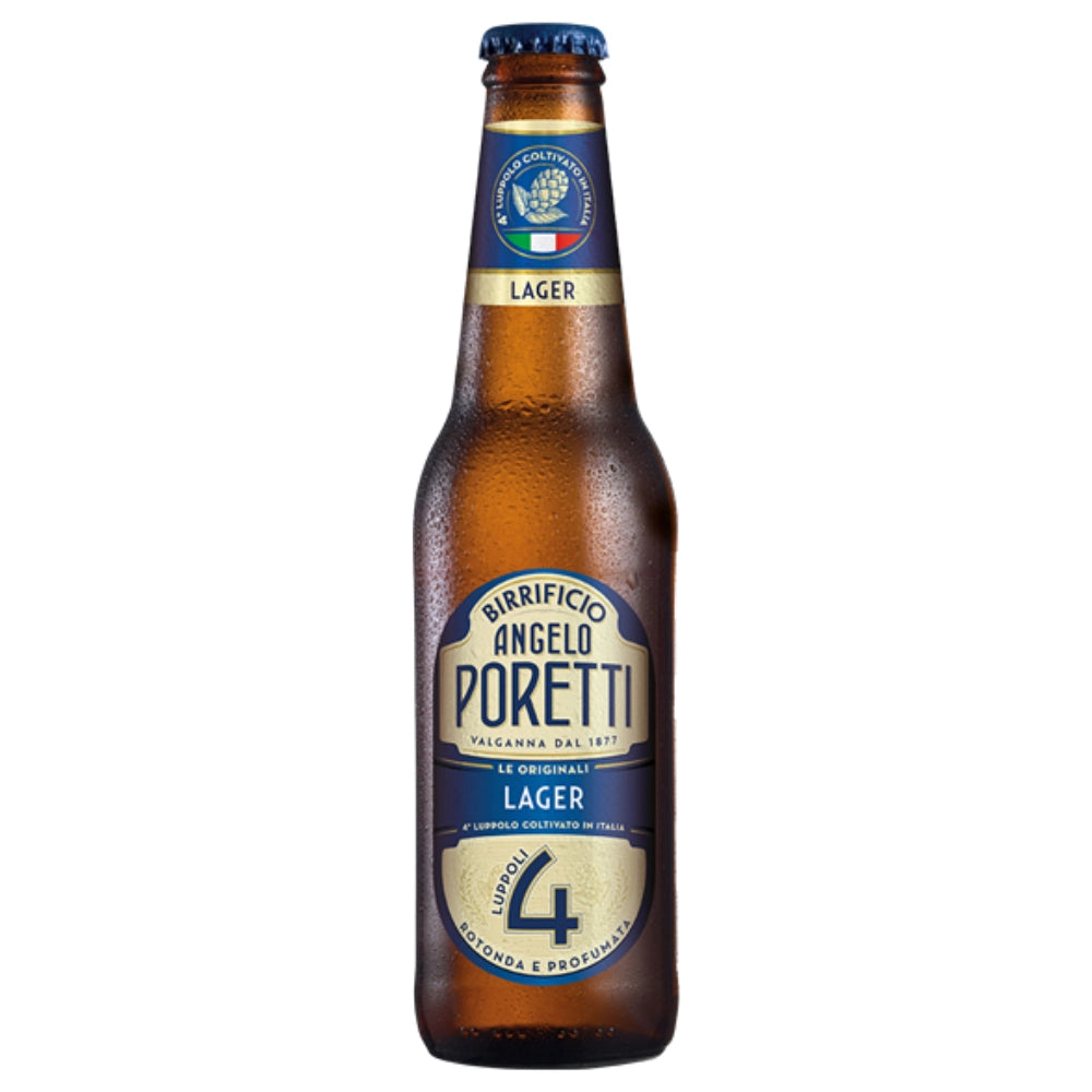 Birrificio angelo poretti birra 4 luppoli l'originale 12 bottiglie da 33 cl