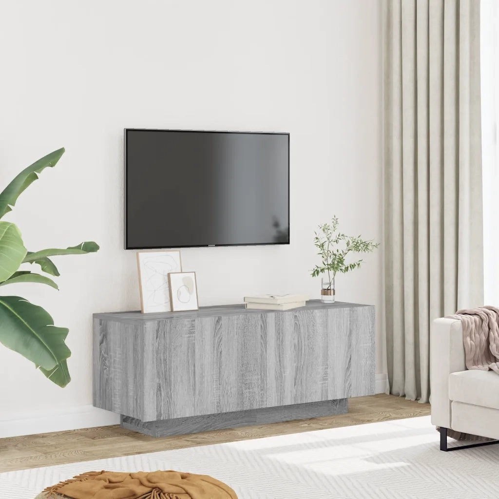 Mobile TV Grigio Sonoma 100x35x40 cm in Legno Multistrato 815718