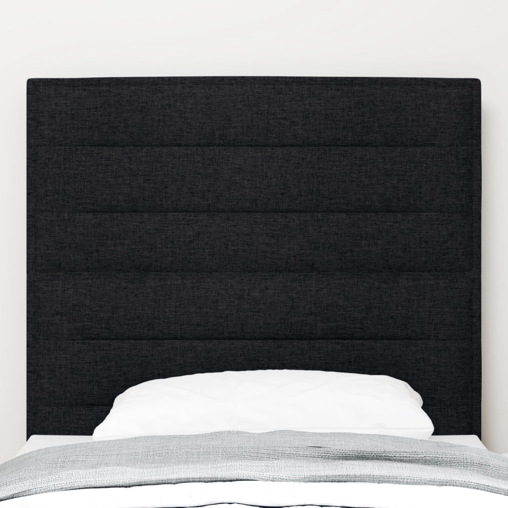 Testiera Design Linee Nera 80 cm Tessuto