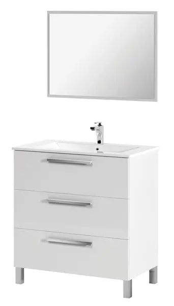 MOBILE BAGNO 80X45X86H 3C.BIANCO L.