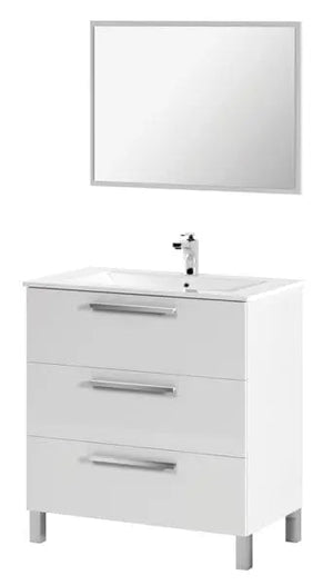 MOBILE BAGNO 80X45X86H 3C.BIANCO L.