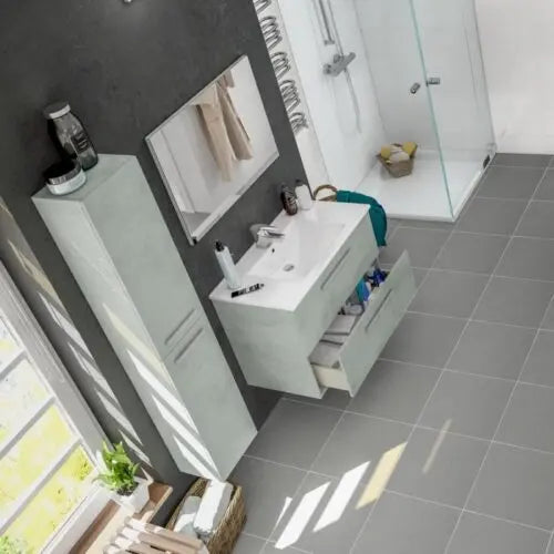 MOBILE BAGNO ARUBA 80X57X45 CEMENTO