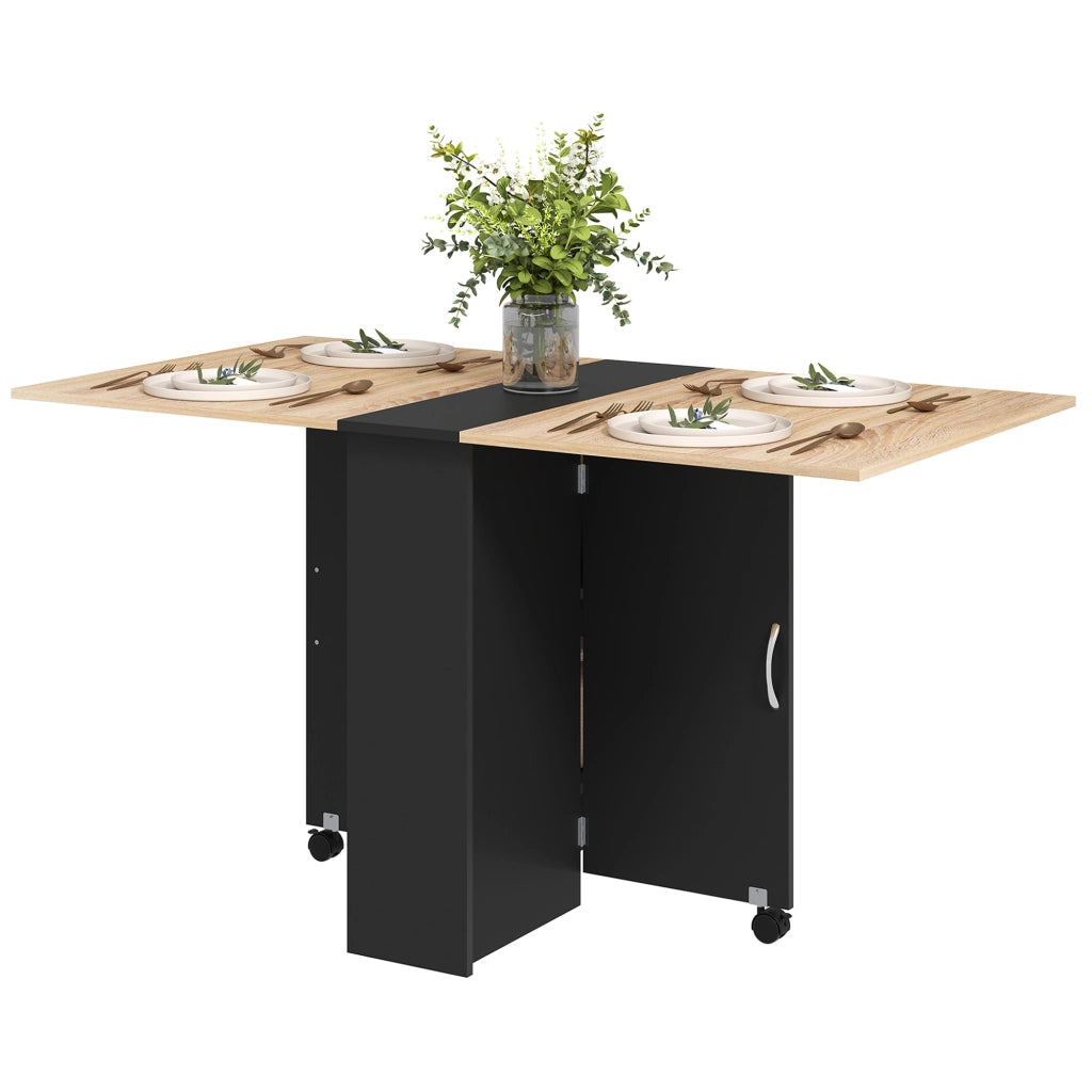 Tavolo pieghevole da pranzo ¨C zephmum ¨C 75x140x74 cm quercia nero