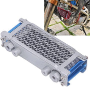 Kit di raffreddamento olio universale - Set di raffreddamento olio motore - Kit di sistema di raffreddamento - In alluminio - Resistente alle scosse - Installazione semplice - Raffreddatore olio motore