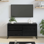 Mobile TV-Credenza per TV-Console TV Rovere Nero 100 x 36 x 49.5 cm Legno multistrato