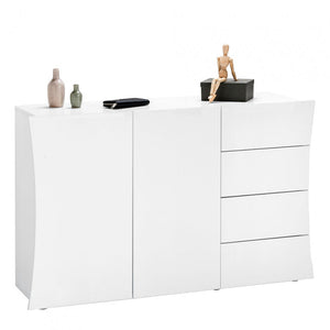 Mobile moderno multiuso con 2 ante e 4 cassetti: ARCO