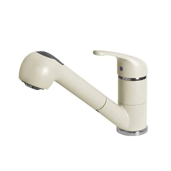 Rubinetto Miscelatore Cucina Elleci Venere Granitek Bianco Antico MGKVEN62