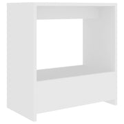 Tavolino | Tavolo laterale Bianco 50x26x50 cm in Legno Multistrato