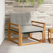 Set di divani da esterno-Sofa da giardino Legno di Acacia Massello e Textilene 636451