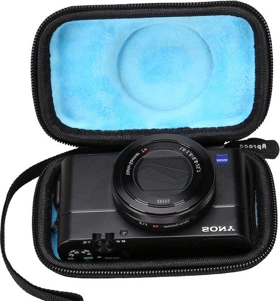 Etui per viaggio per Sony RX100 VA RX100 VI RX100 V RX100 IV RX100 III RX100 II Nero - 20,1MP Fotocamera digitale per viaggi