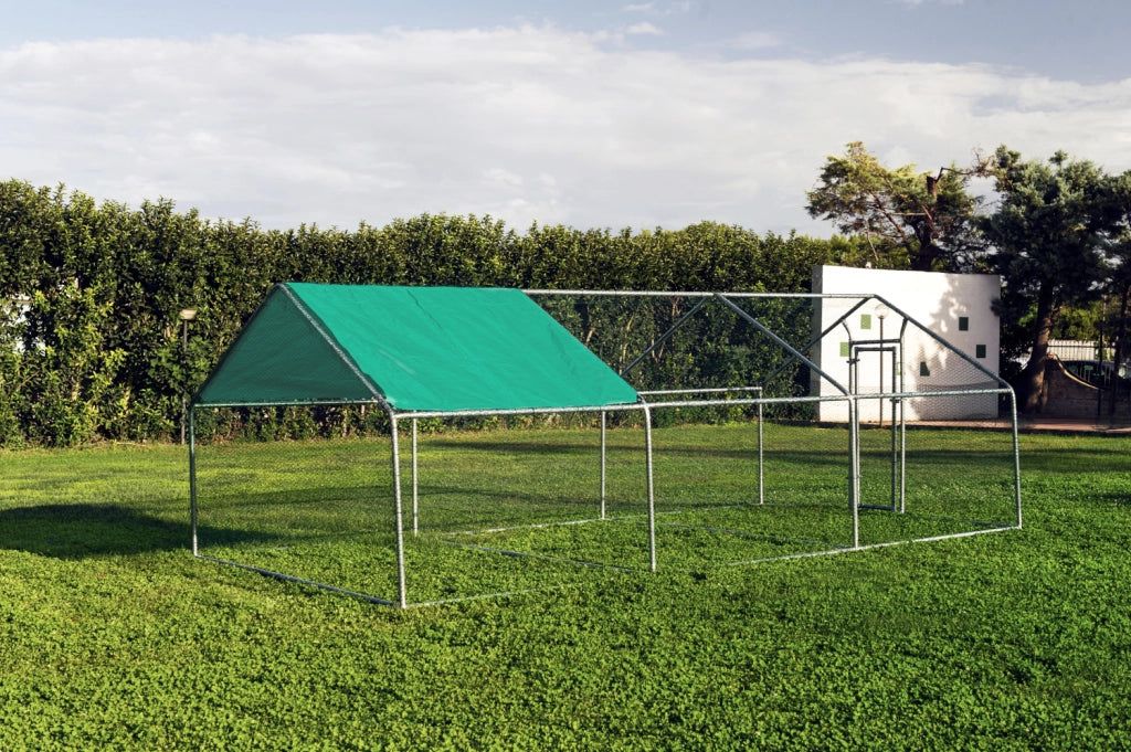 Gabbia per animali da esterno - Recinto per Polli 3 x 6m x 2m H  - 18 mq
