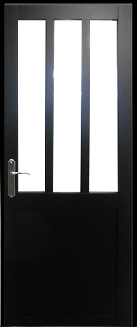 Blocco porta per officina nero Larghezza cappotto 83 Larghezza Spinta a destra