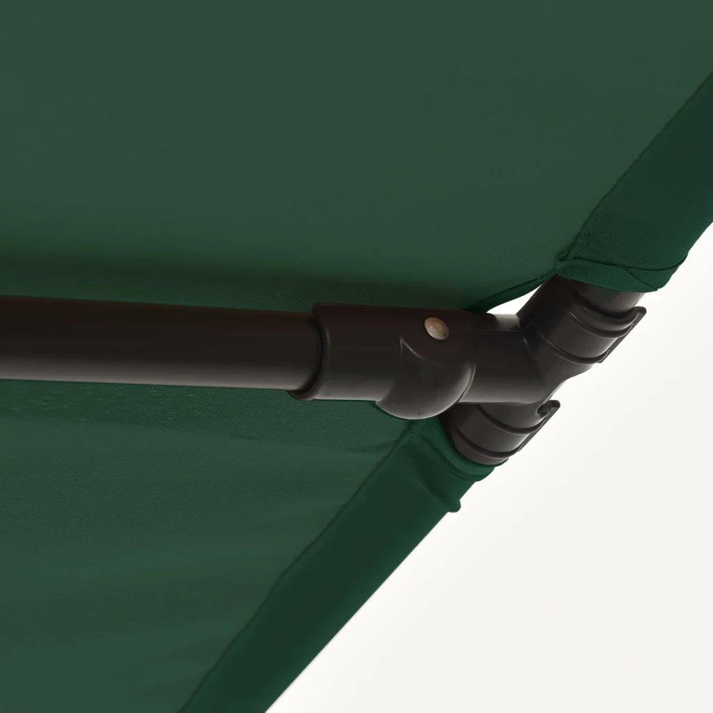 Ombrellone da Esterni-Ombrello da giardino con Palo in Alluminio 180x110cm Verde