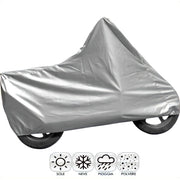 Trade Shop - Telo Coprimoto Scooter Grigio 205x105x125 Xl Cover Copri Moto Anti Pioggia Neve -