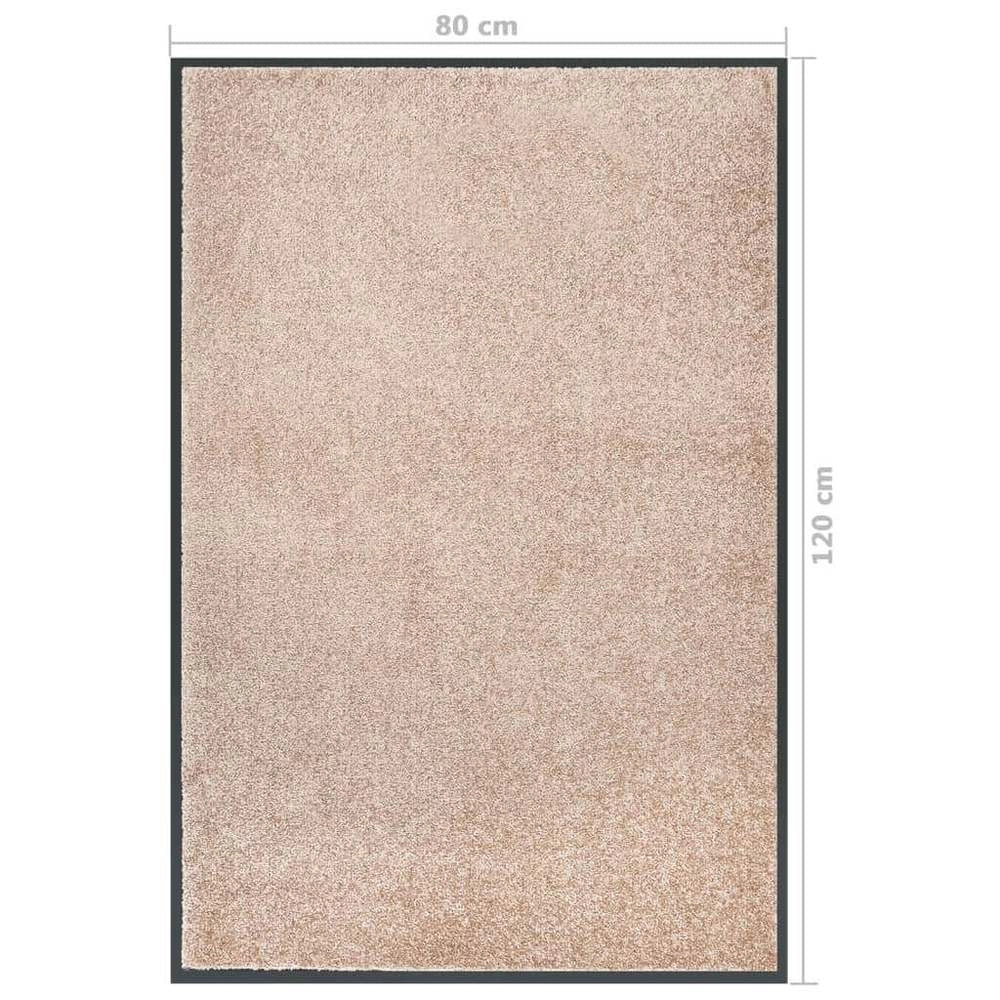 Beige Doormat 80x120 Cm