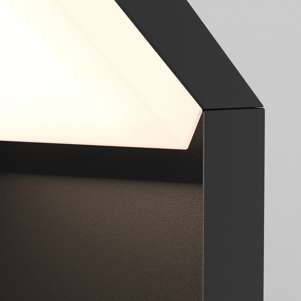 Maytoni Lampada da parete moderna Paso 1 luce LED integrato IP54 nero alluminio