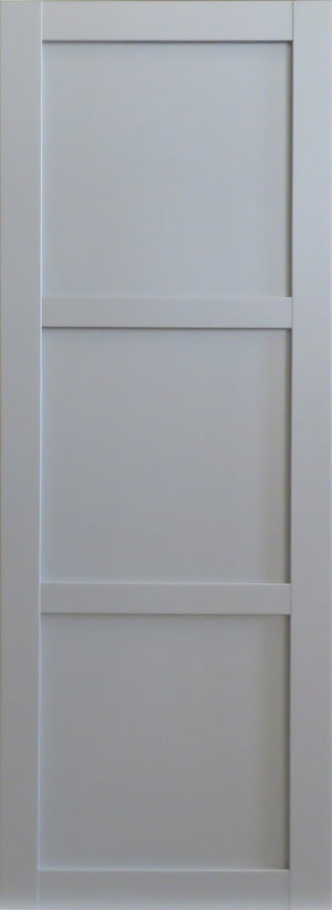 Porta scorrevole a 3 pannelli per abiti grigio chiaro H204 x L73