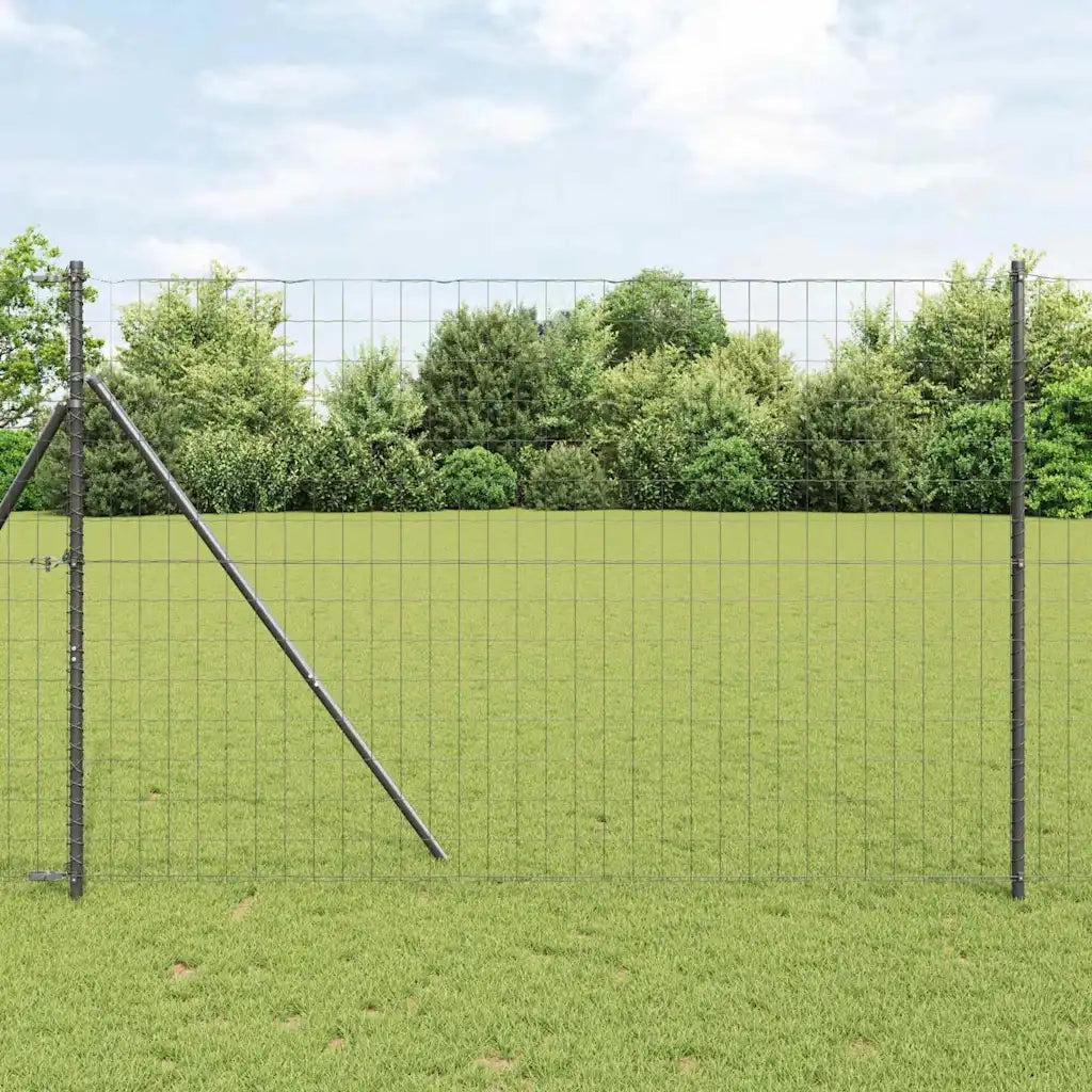 Recinzione Euro Grigio 1.5 x 10 m Ferro rivestito in PVC 42004504