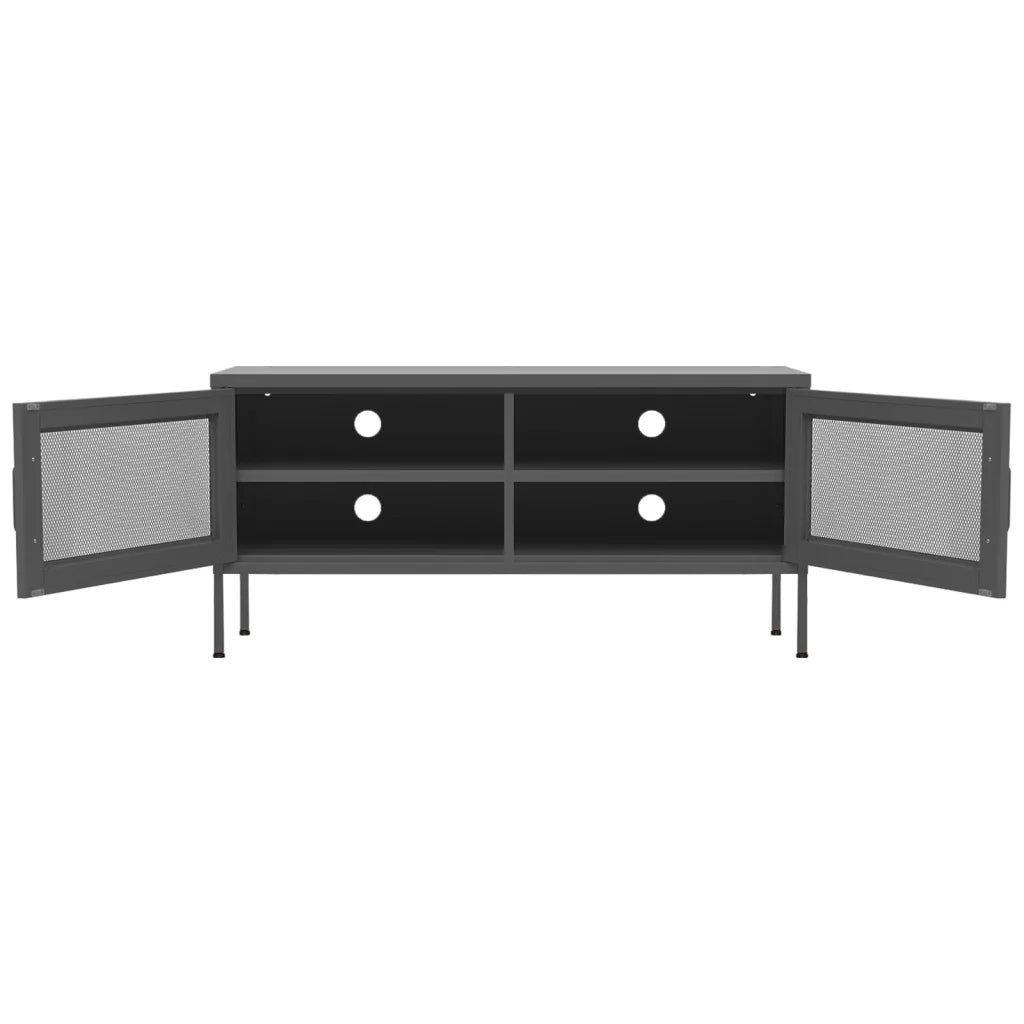 Mobile TV Antracite 105x35x50 cm in Acciaio 336240