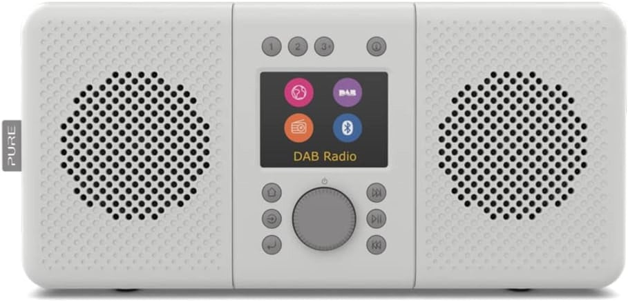 ELAN CONNECT+ - Radio Internet stereo multifunzione con DAB e Bluetooth 5.0 (DAB/DAB+ radio digitale, radio FM, Internet Radio, display TFT, 20 preset, streaming musicale, podcast), grigio pietra