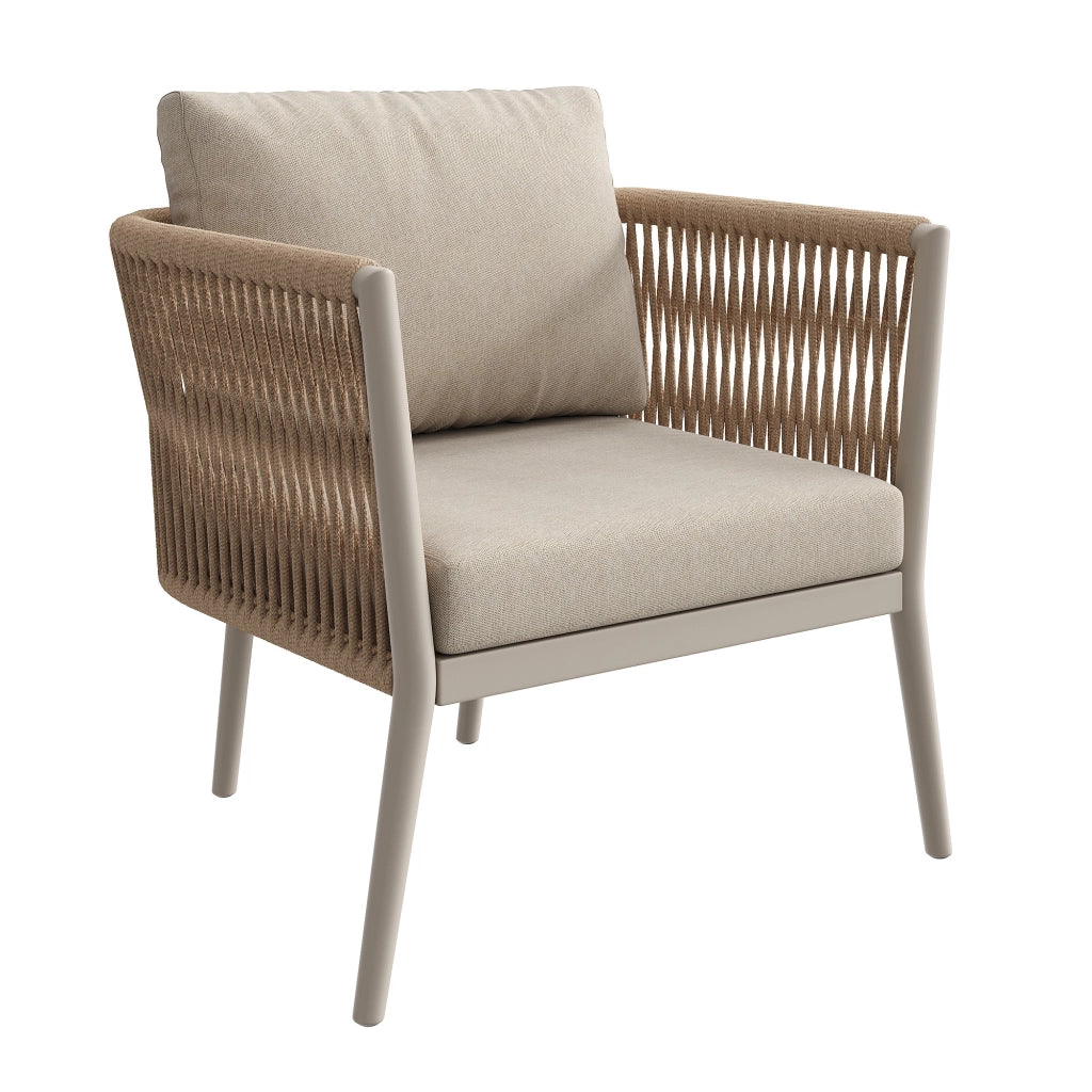 Set da giardino per 5-6 persone - Zephmum- Set modulare con cuscini e seduta resistente all'acqua, colore beige