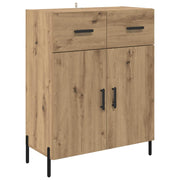 Credenza | Madia | Buffet da pranzo | Armadio da pranzo Rovere artigianale 69,5 x 34 x 90 cm Legno multistrato