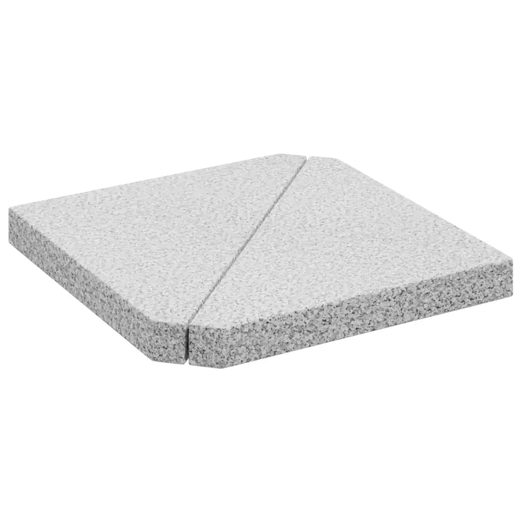 vidaXL Piastre per Parasole 2 pz in Granito Triangolare 14 kg Grigio