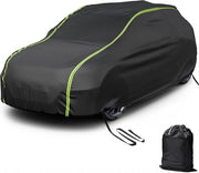 Autohoes per Esterno - Coprimozzi per Auto - Kit di Protezione per Auto - Copertura per Auto - Protezione per Auto - Nero e Verde