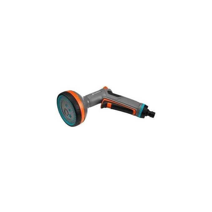 Gardena 18315-20 Comfort Multibrause Lancia a Doccia Multifunzione 5 Tipi di Getto Regolazione Flusso con un Dito Blocco Permanente Filtro Antisporcizia Resistenza al Geloe colore Nero