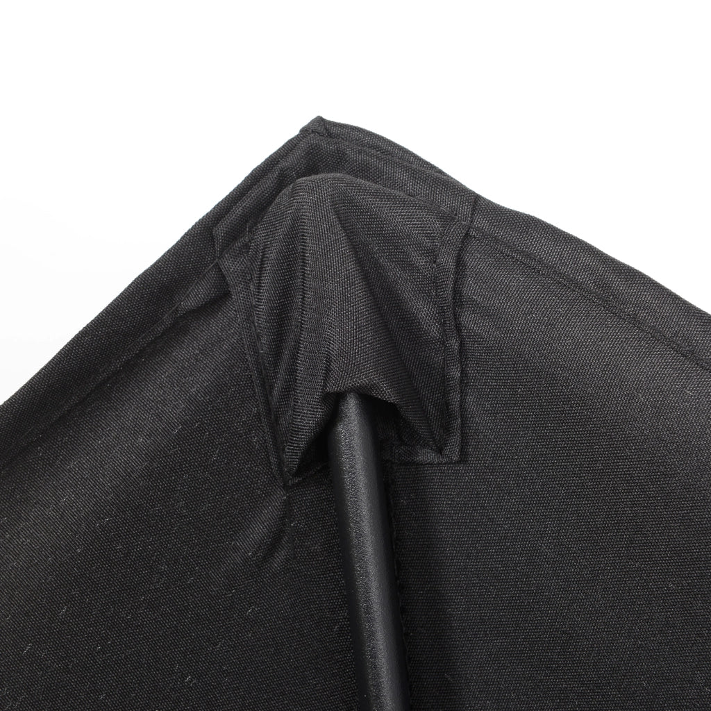 Parasole esagonale girevole pieghevole diametro 196 cm stabile da mercato protezione solare per balcone giardino e spiaggia colore nero