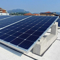 Moduli fotovoltaico impianto 3 kw monocristallino potenza 410w silver pezzi 8