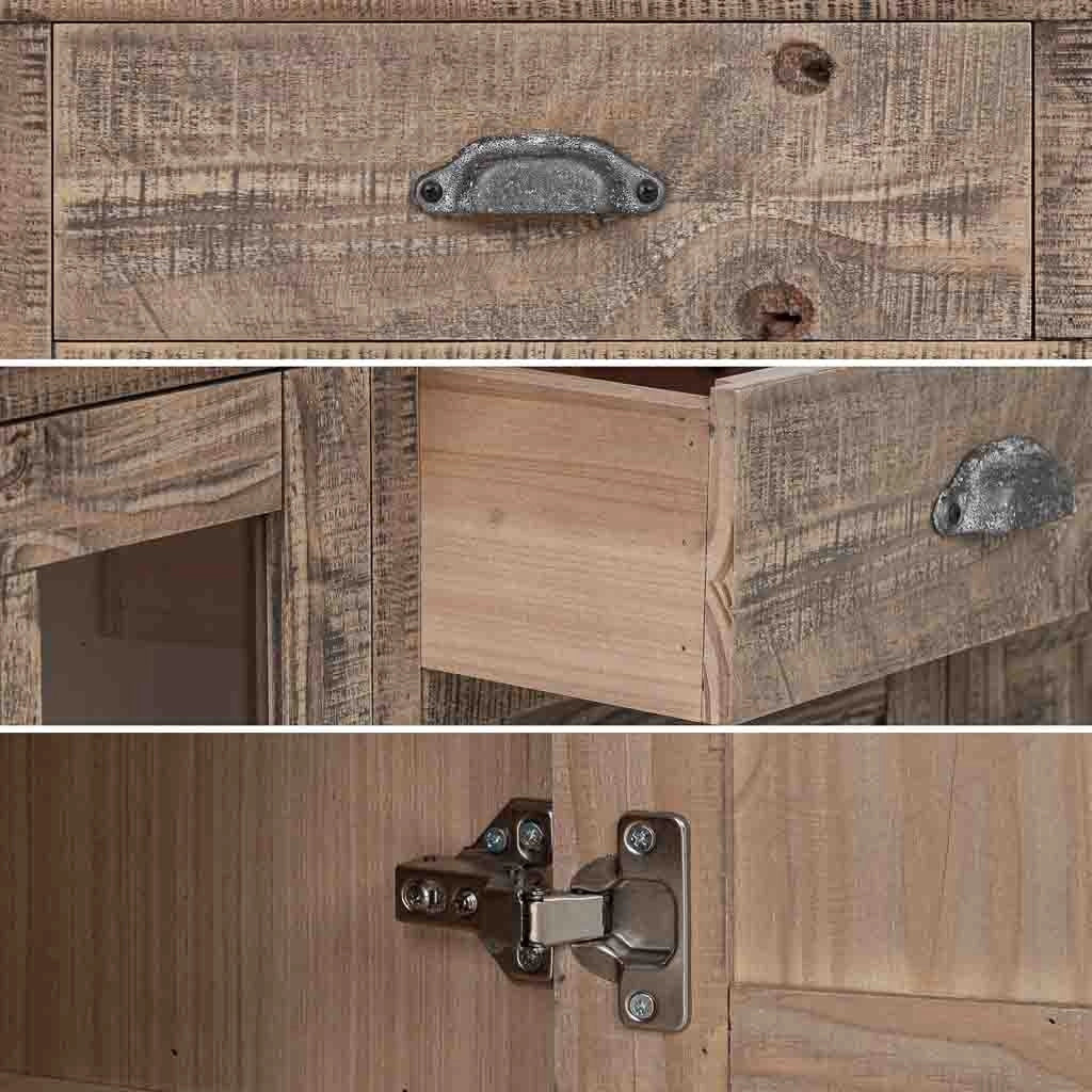 Credenza in legno marrone 80x40x180h cm
