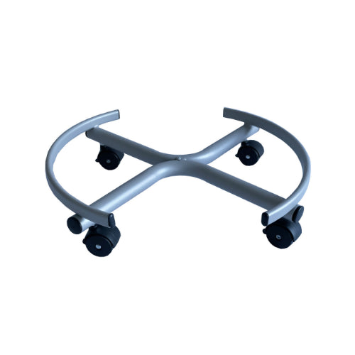 Tecnokit TREPPIEDE PIEDISTALLO PER FUSTO OLIO IN ACCIAIO BASSO CON RUOTE