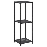 Scaffale Nero 30x30x90 cm in Polyrattan cod mxl 59535