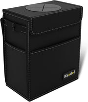 Contenitore della spazzatura automatico con coperchio - Eterno impermeabile e senza perdite - Grande, nero