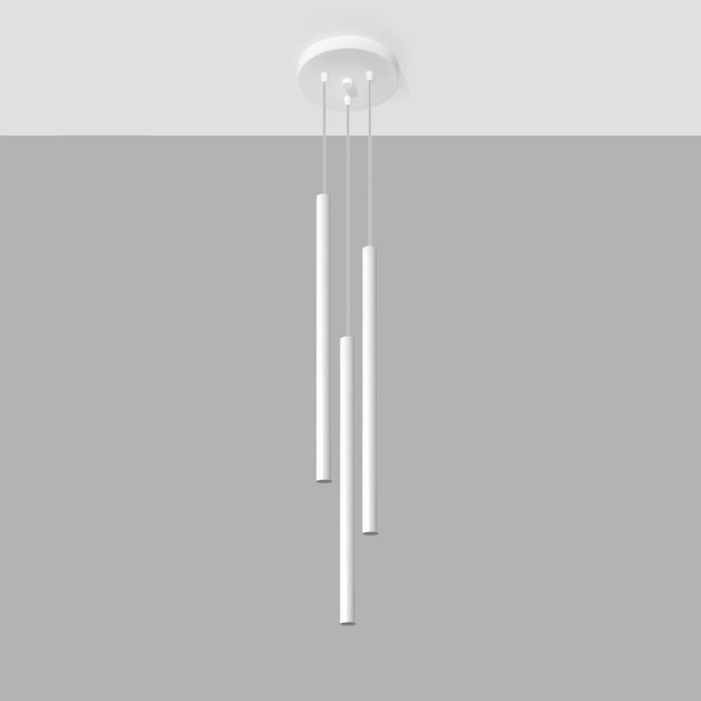 Lampadario VELINO PureLume 3 luci bianco metallo G9