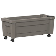 Vaso Calypso con Ruote Grigio 79 x 35 x 33 cm PP 42041720