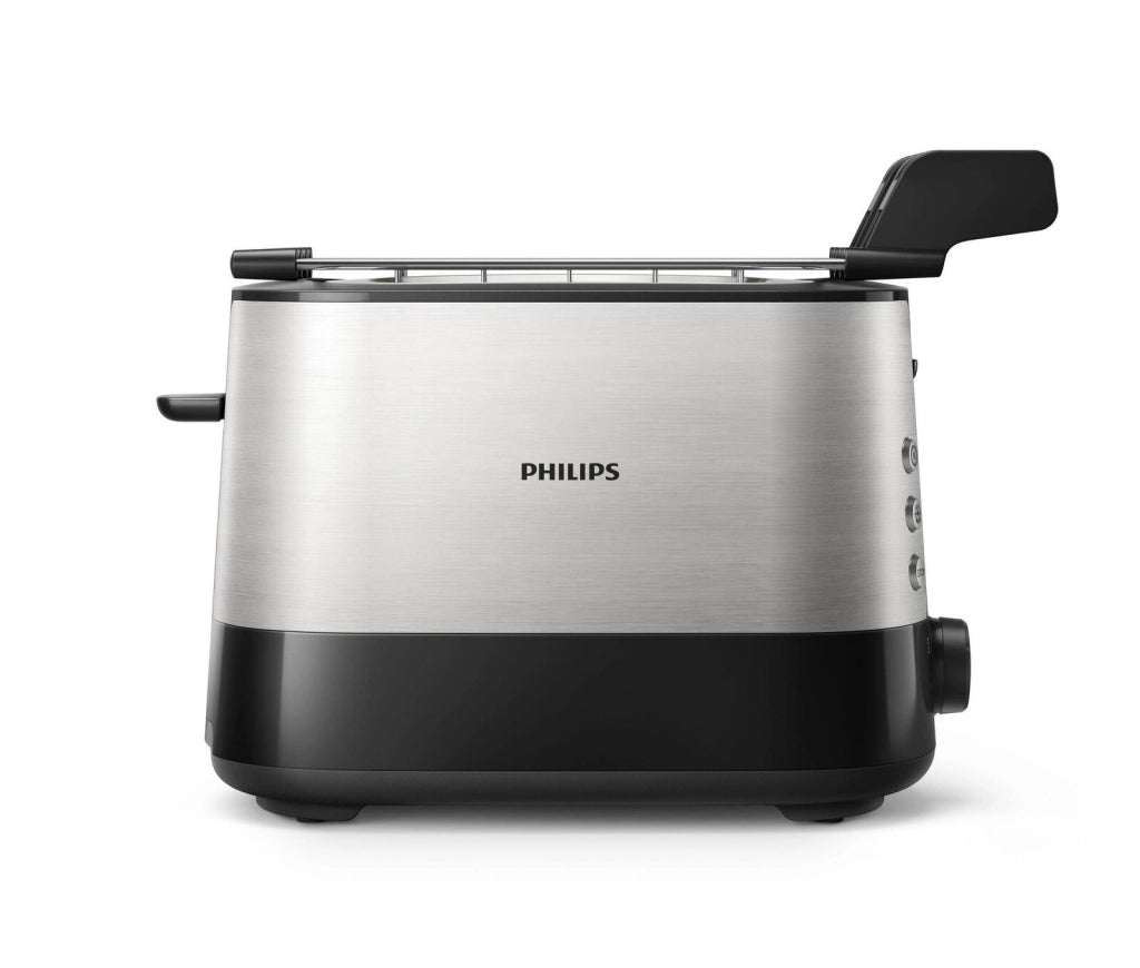 Philips HD2639-90 Viva Collection Tostapane 2 Slot 7 Livelli Tostatura Pinze Sandwich Vassoio Raccoglibriciole colore Bianco