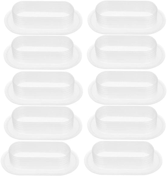 Maniglie Ergonomiche da 10 pezzi - Materiale Plastico - Maniglie di Trasporto - Trasloco/Logistica - Installazione Facile - In Transparenza - Maniglie a Dozzine