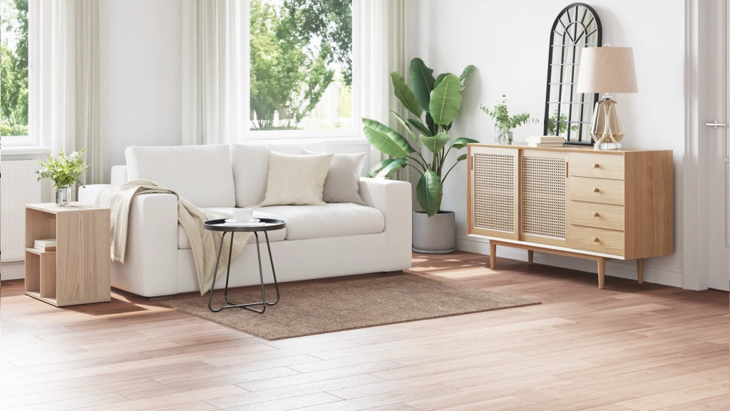 Tappeto Shaggy con retro in lattice Marrone 120x170 cm