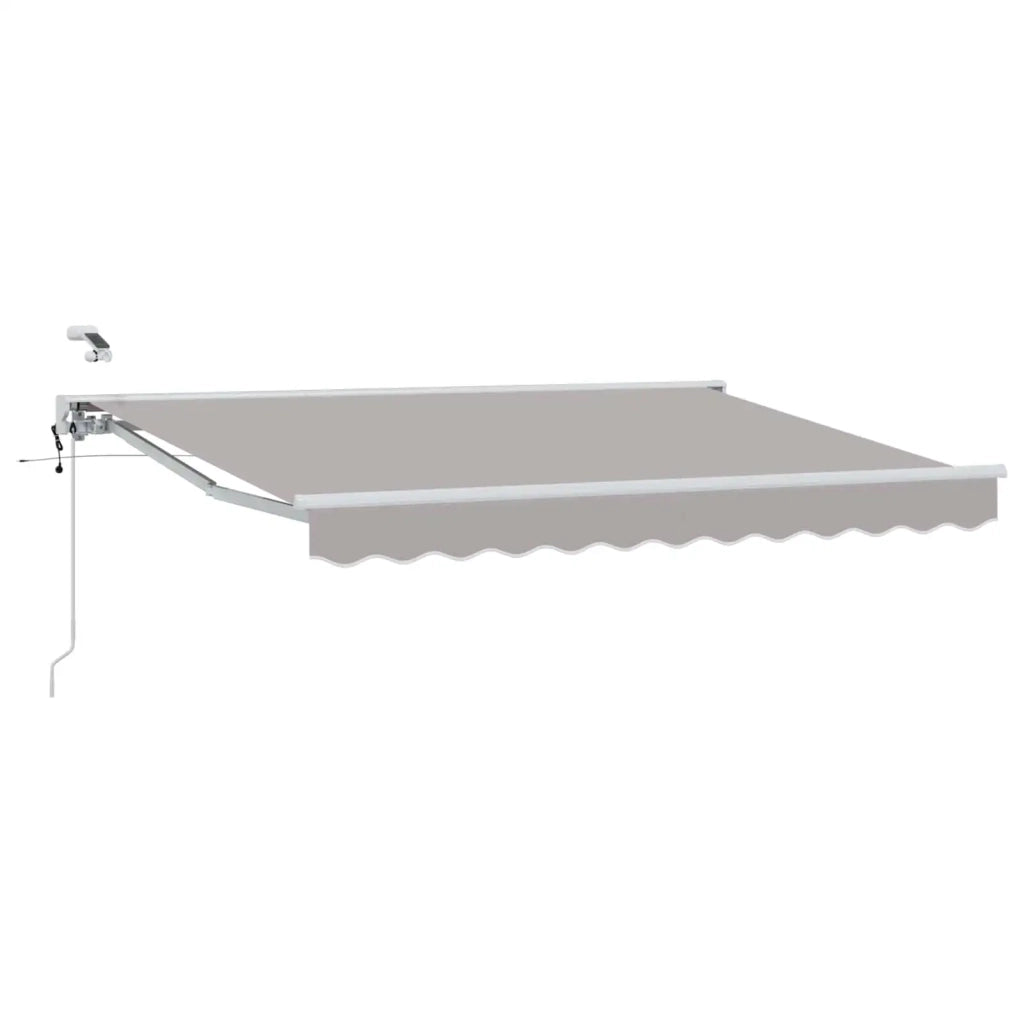 Tettuccio Elettrico Retrattile Grigio chiaro e bianco 2,5 x 2 m