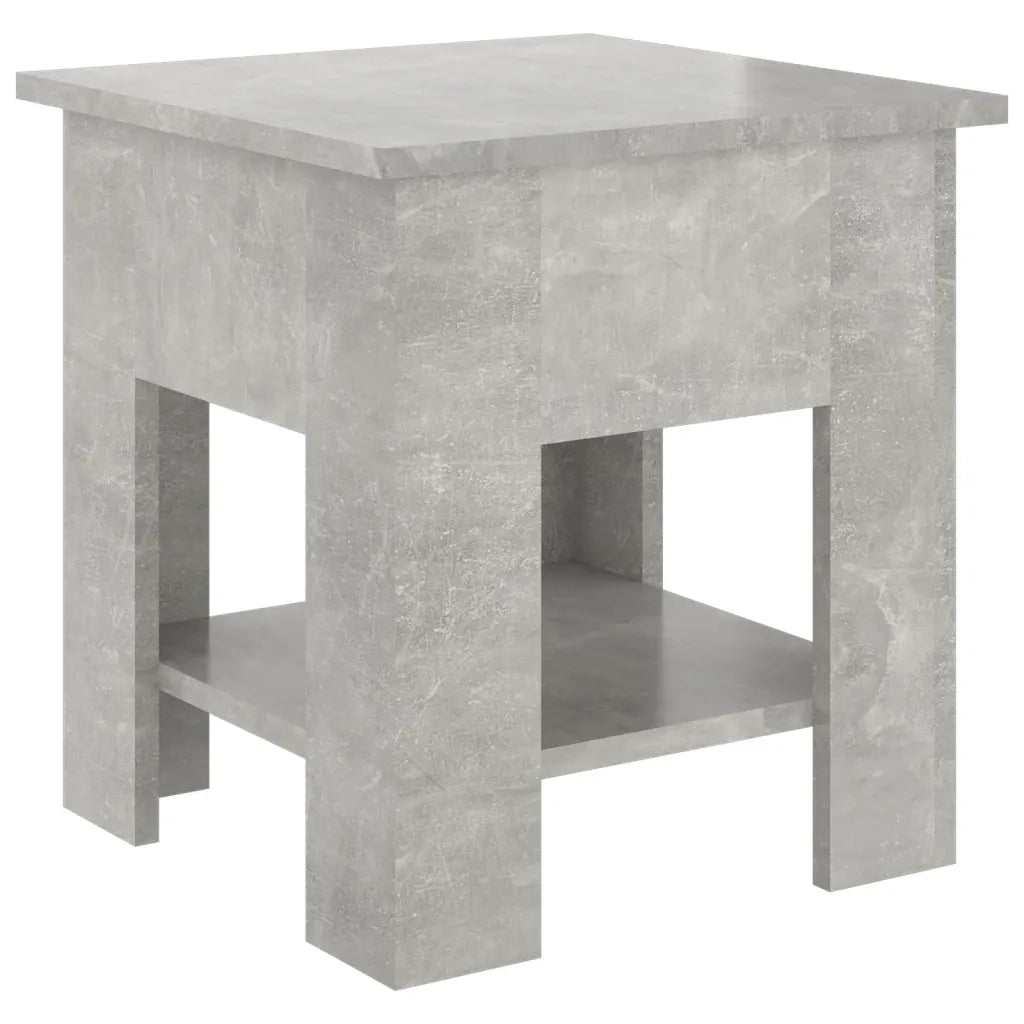 Tavolino da Salotto Grigio 40x40x42 cm in Legno Multistrato 810275