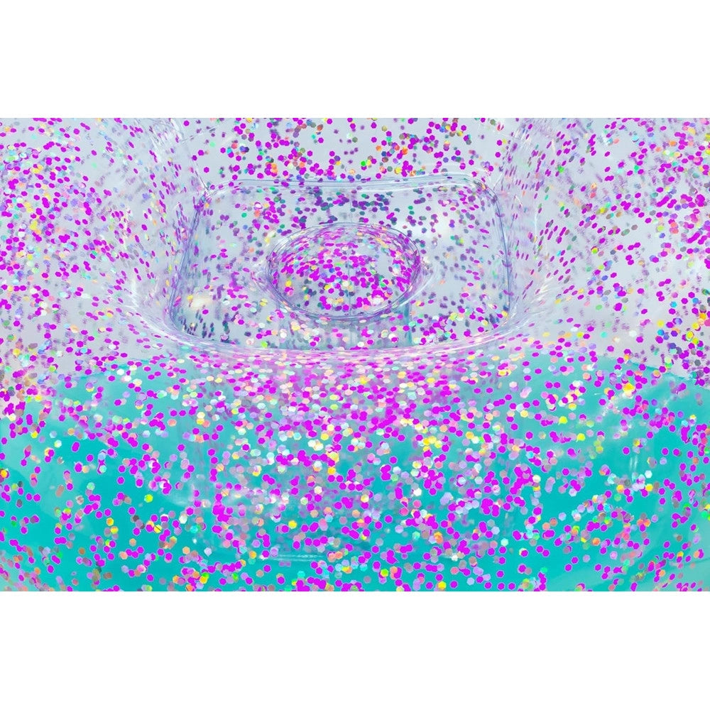 Trade Shop - Poltrona Pouf Gonfiabile Glitter Dream Per Bambini +6 Anni 114 X 112 X 66 Cm 75115 -