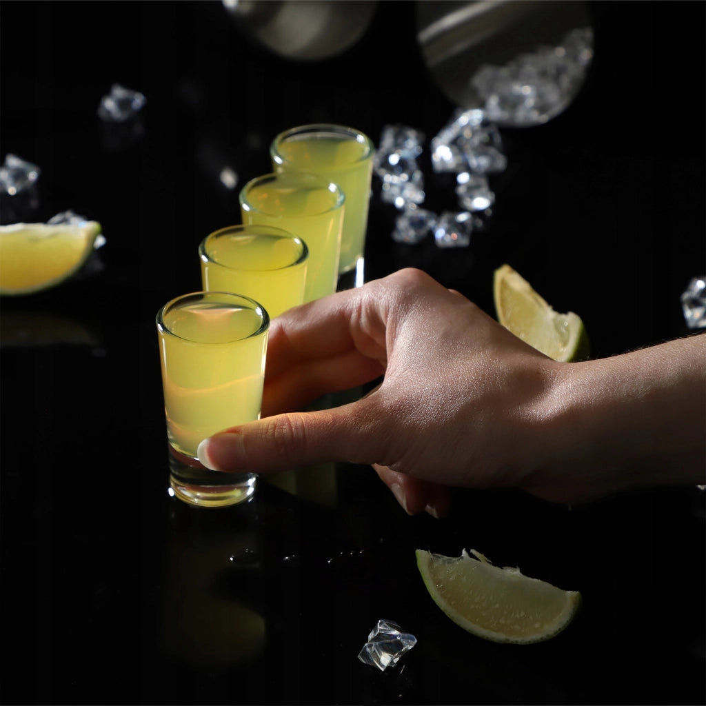 Set di 12 bicchierini da shot per vodka KADAX Classic in vetro da 25 ml