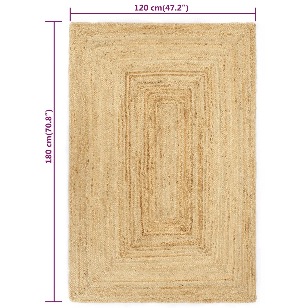 Tappeto del soggiorno | Tappeto Artigianale in Juta Naturale 120x180 cm