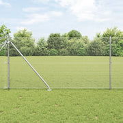 Set Pali Recinzione 10 x 1 m Set di 2 Acciaio Galvanizzato