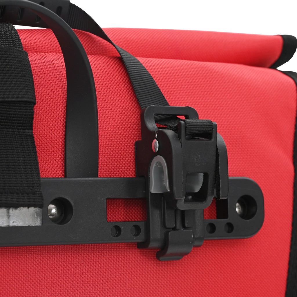 Borsa per Bici da Portapacchi da 20 L Rossa 34x16x59 cm