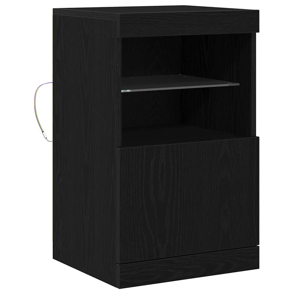 Credenza-Buffet-Armadio da cucina Rovere nero 41 x 37 x 67 cm Legno multistrato 776494